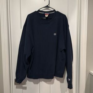 Champion Crewneck Navy Blue Longsleeve XXL